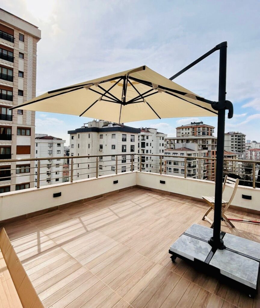 Yandan Gövdeli Cafe Şemsiyeleri